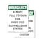 Signmission Remote Pull Station For Hood Fire Emergency Sign, Vinyl Decal, 7in W x 10in L, 2PK OS-2PACK-EM-D-710-V-10534 - alternate 1